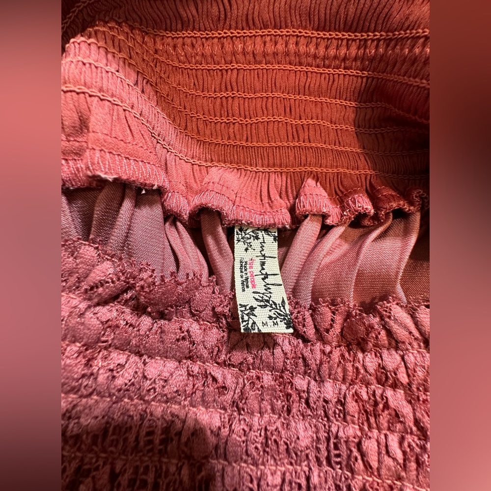 Intimately Free People Pink Ultra High Waisted Wide Leg Dressy Pants Size Medium - Picture 8 of 9